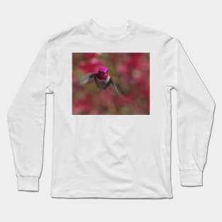 Anna's Hummingbird Portrait Long Sleeve T-Shirt